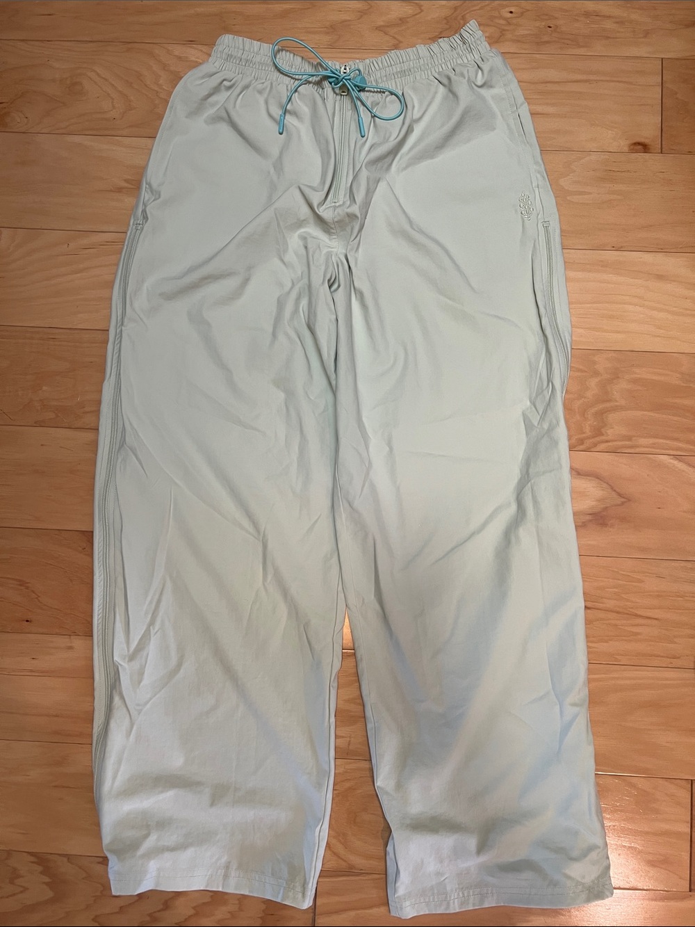 Free People Women’s Light Mint Lounge Pants - Casual Drawstring Trousers